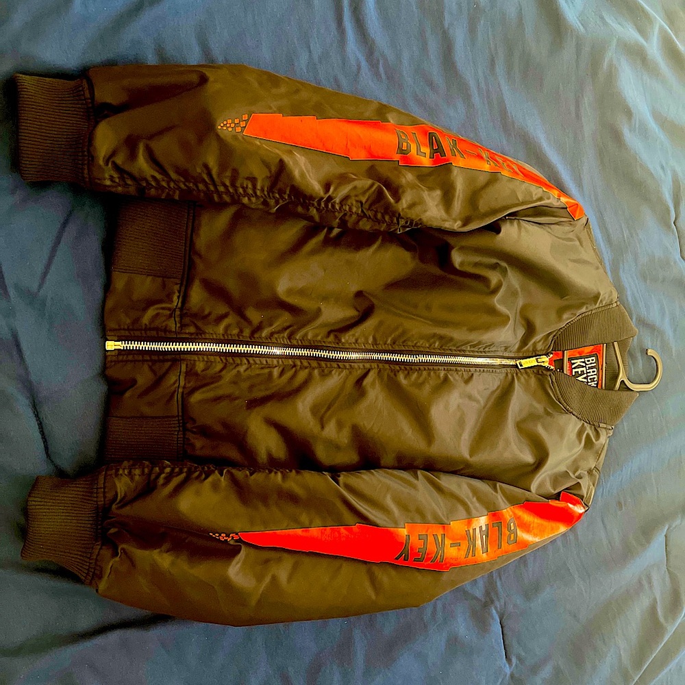 This is an exclusive blak key bomber jacket